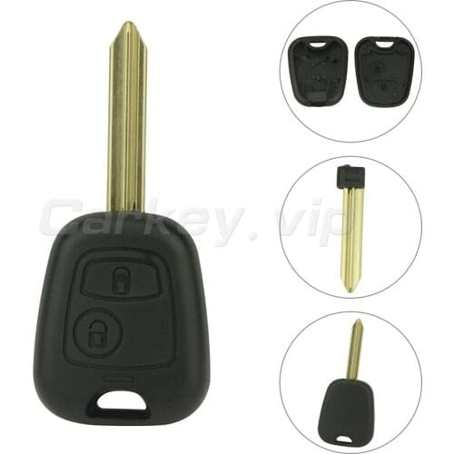 Remotekey remote car key shell case 2 button SX9 key blade for Citroen Berlingo Xsara Picasso for Peugeot Partner 2002 -2008