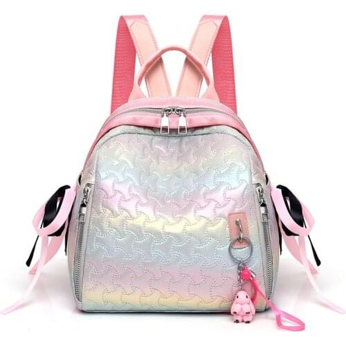 Desigual Womens Backpacks Small Bags For Girls New Arrival Female Travel Casual Backpack High Quality Shopping Pink Bags