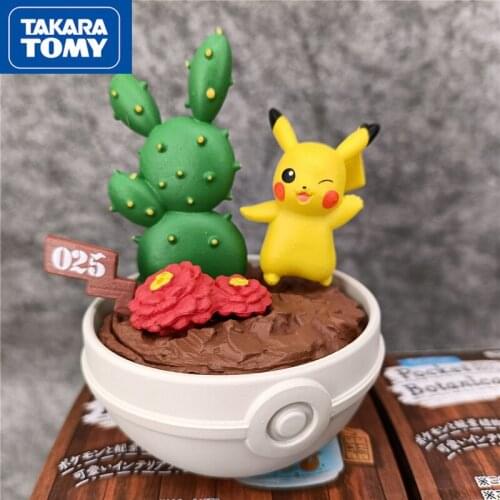 TAKARA TOMY Pokemon Anime Toy Miniature Landscape Surprise Blind Box Pikachu Cartoon Cute Doll Gift Toy