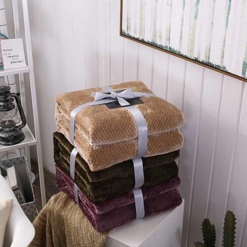 Jeefttby Microfiber Blankets For Sofa