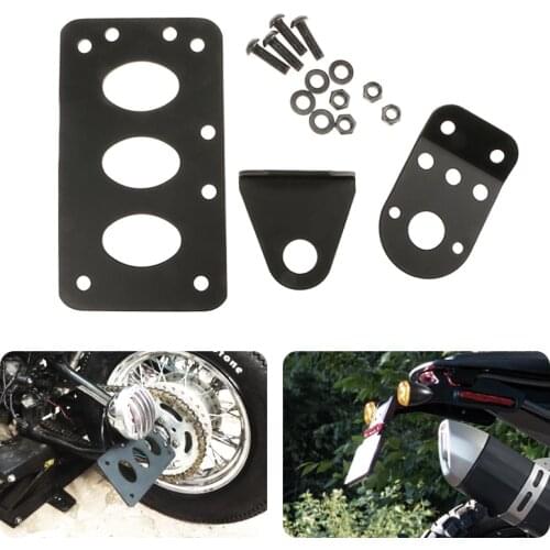 Motorcycle Left/Right License Plate Mount Holder Fender Number Plate Bracket Stand FOR Honda KTM For Yamaha Etc Moto Accessories