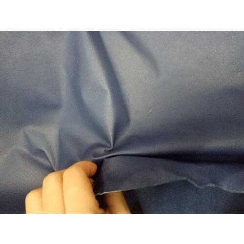 Matte Dark blue Genuine Pigskin Leather Fabric for Linner/DIY/Padding/shoes,0.7-0.9mm,Free shipping