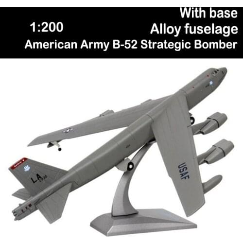 25CM 1/200 USA American Army B-52 Strategic Bomber Fighter Aircraft Airplane Models Adult Children Boys Toys Display Plane Gift