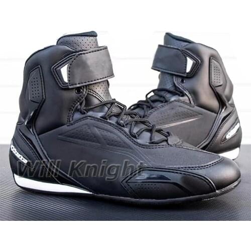 Astar Motorcycle Riding Boots Hig-end Microfiber Motocross Motorboats Leather Ridng Shoes Motorbike Racing Speed Boots