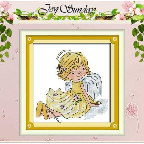 Little Angel patterns Counted Cross Stitch 11CT 14CT Cross Stitch Set Wholesale Cross-stitch Kit Embroidery Needlework