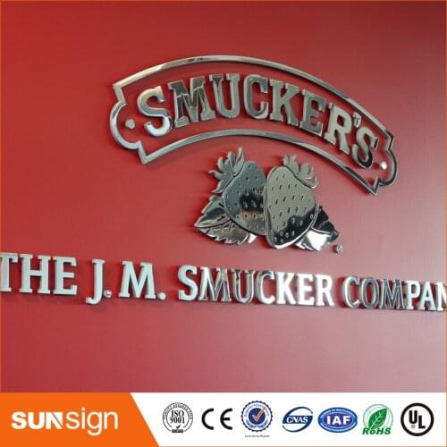 New polish Stainless Steel Letter Sign Metal 3D Letter Sign