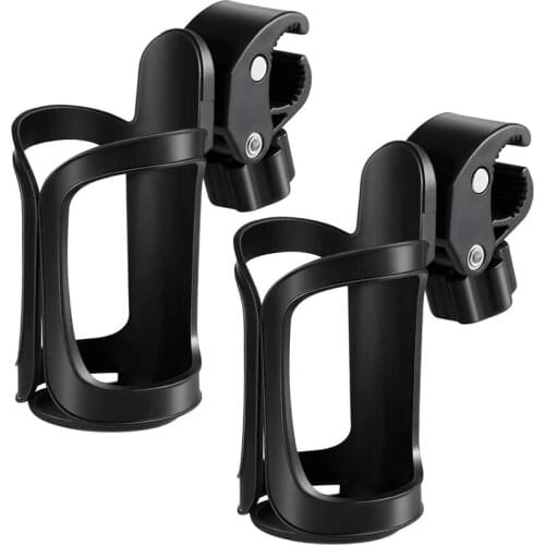 Cup Holder for Strollers,2 Pcs,Rotatable Through 360 Degrees,for Golf Carts,Strollers,Mountain Bikes, Wheelchair Buggies