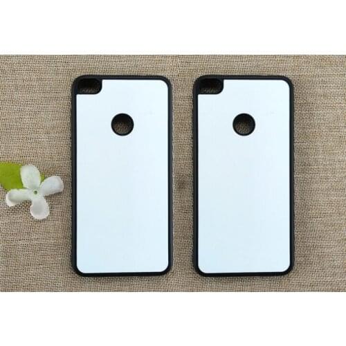 Blank 2D Sublimation TPU+PC rubber Case for Huawei p8 lite 2017 with Aluminum Inserts 10pcs/lot