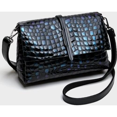 Genuine leather Messenger Bag Women 2021 New Fashion French underarm bag famous brand shoulder bag high quality small square bag