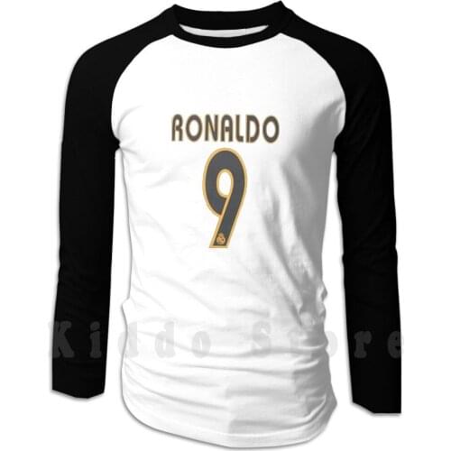 Ronaldo R9 Hoodie Long Sleeve Ronaldo Brasil Carioca Canarinha France Espana Spain Liga Football League Zidane