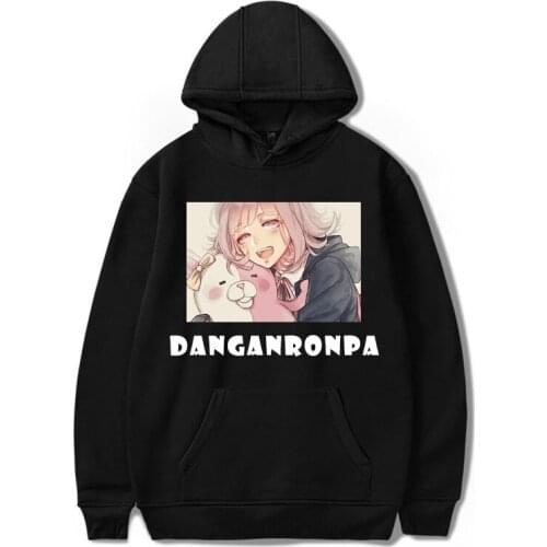 Danganronpa Hoodie Sweatshirt Monokuma Black White Bear Moletom Oversized Hoodies Long Sleeve cool Harajuku Game Printed Clothe