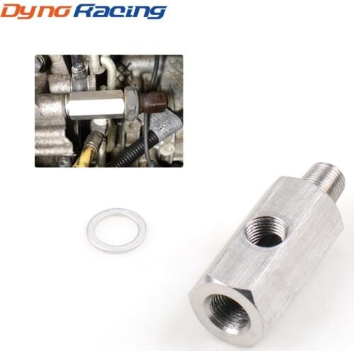 1/8'' BSPT Oil Pressure Sensor Tee to NPT Adapter Turbo Supply Feed Line Gauge BX101748