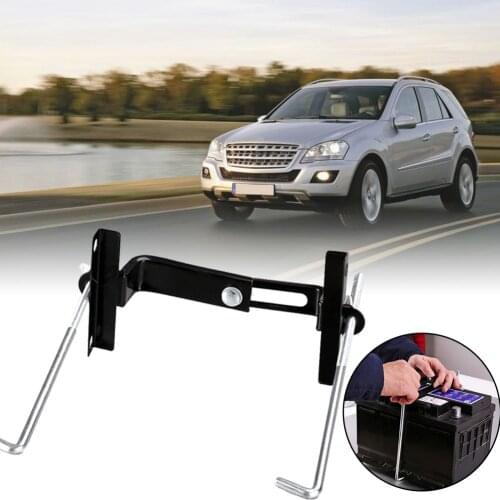 Universal Metal Adjustable Battery Holder Stabilizer Mount Storage Rack Fixed Bracket Stand Automobile Car 19/23/27CM