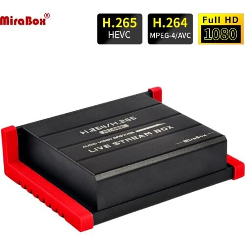 H.265 Hardware Encoder HDMI to IP Live Streaming Video Encoder 1080P@60Hz RTMP Encoder HDMI Encoder for YouTube Facebook Twitch