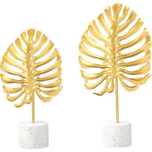 Golden Ginkgo Turtle Leaf Design Model Display Mold Home Office Decor Accessory