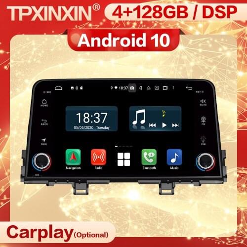 128G Carplay 2 Din Android 10 Multimedia Stereo Receiver For KIA MORNING PICANTO 2016 2017 2018 GPS Radio Audio Player Head Unit