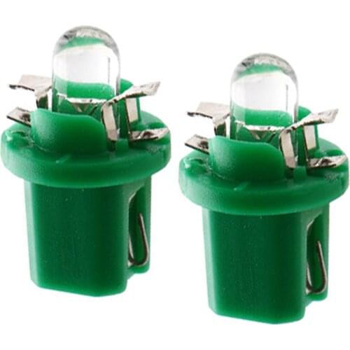 10pcs Instrument light T5 B8.5 LED Car Turn Signal Lamp Parking Lights 5 Colors White Blue Red Yellow Green