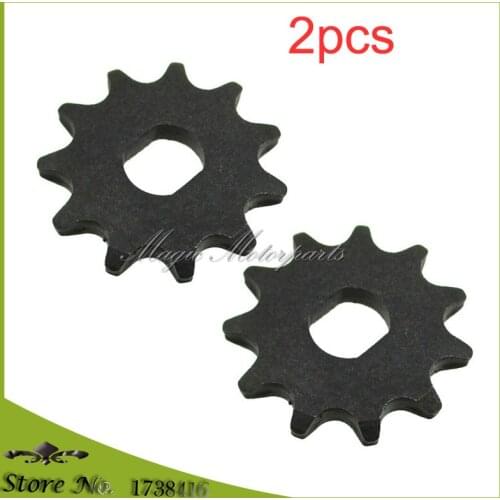 2x Electric Scooter 11 Tooth Sprocket T8F Chain Motor Engine Pinion Gear MY1020 Motor