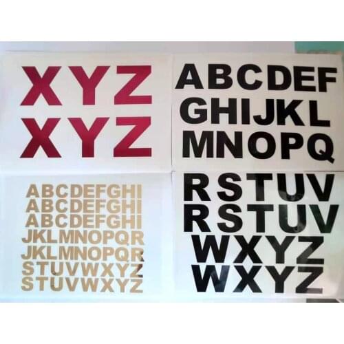 3 Nich (A-Z) Metal House Number Wheelie Bin Stickers Street Name,Apply Door Sign Mail Box Numbers Metal Letters Car Sticker