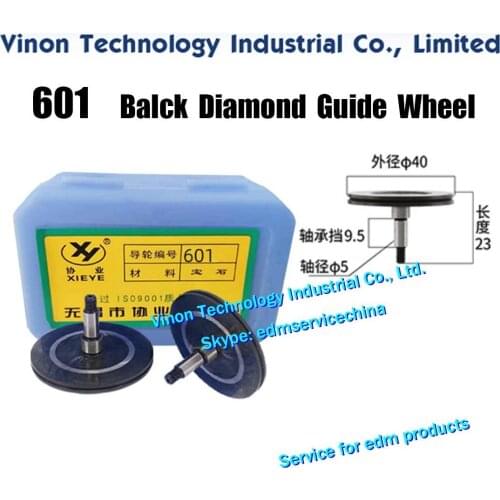 601 Black Diamond Guide Pulley (1 Pair=2PCS) XieYe Brand Parts. OD. 40mm, Axis dia. 5mm, Total length 23mm. High Precision Guide