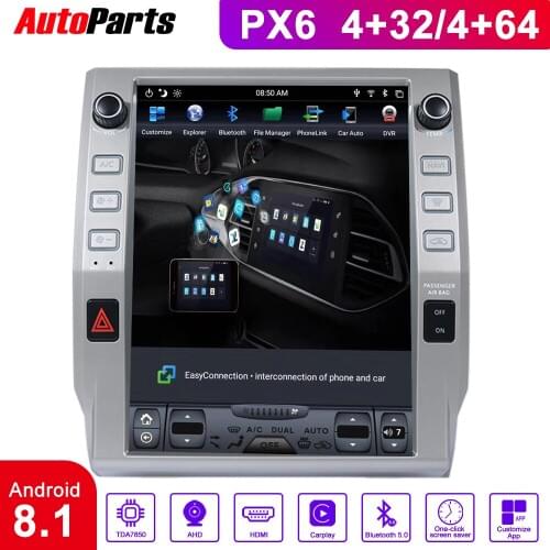 PX6 Android 8.1 radio carmultimedia stereo player for For Toyota tundra 2015-2019 2 DIN Smart radio autoradio BT 5.0 2DIN