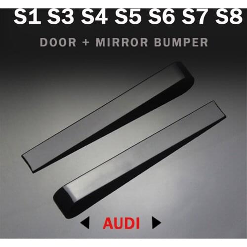 Car door guard edge corner guard cushion decorative bumper for AUDI S1 S3 S4 S5 S6 S7 S8 rear view mirror bumper edge corner