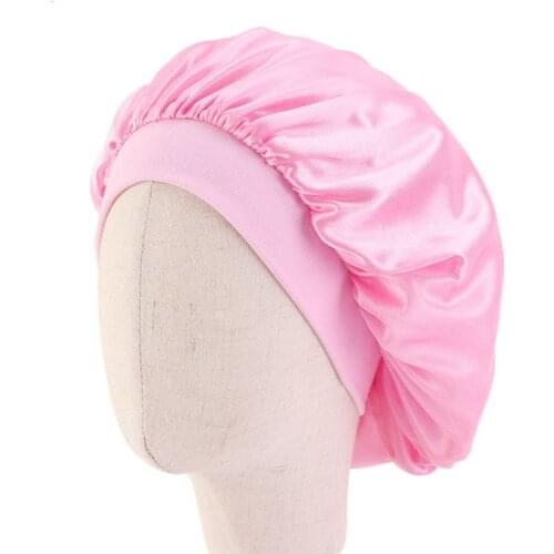 Kids Satin Bonnet Childrens Hair Cap Sleeping Hat Night Hair Care Nightcap Bonnet for Children De Nuit Shower Cap
