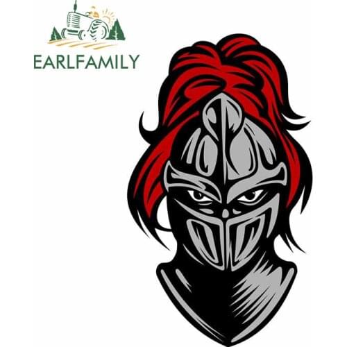 EARLFAMILY 13cm x 12.7cm for Medieval Knight Vinyl Car Sticker Motorcycle Graffiti Personality JDM Assessoires SUV Vehicle Decal