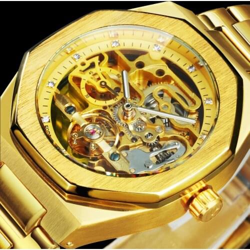 FORSINING Mens Gold Watch