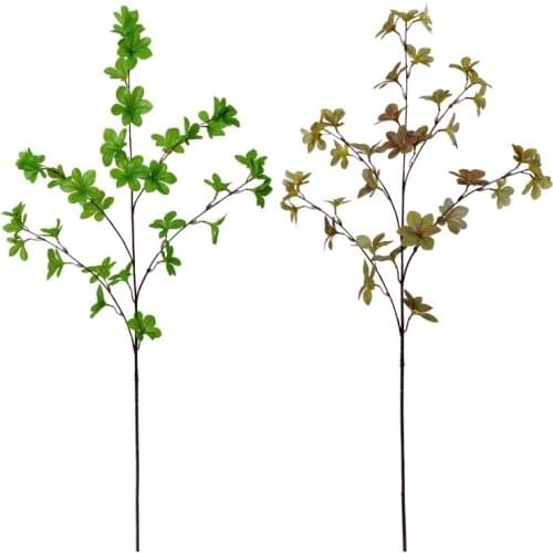 88CM 2PCS Artificial Banyan Tree Plants Green Fake Palm Tree Plastic Leaf Flower Material Hotel Balcony Christmas Home Decoratio