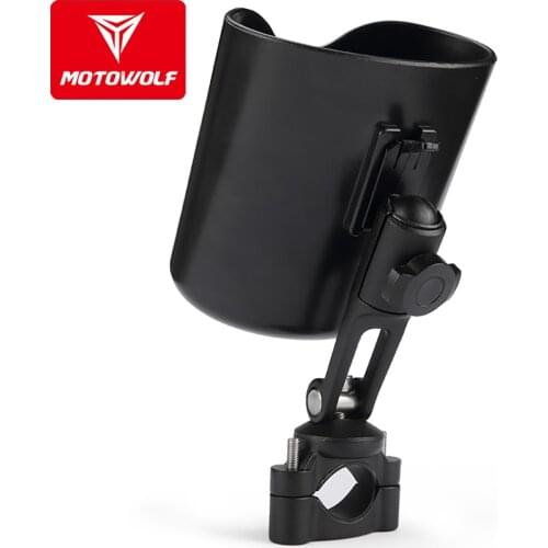 Motowolf Motorcycle Tool Tube Gloves Mobile Phone Water Bottle Drink Cup Bracket Holder Storage Box for BMW Honda Victory Yamaha