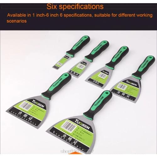 6 Pcs Putty Knives Set Scrapers and Filling Knives Cement Shovel Blade with Anti-slip Plastic Handle DIY N17 20 Dropshipping
