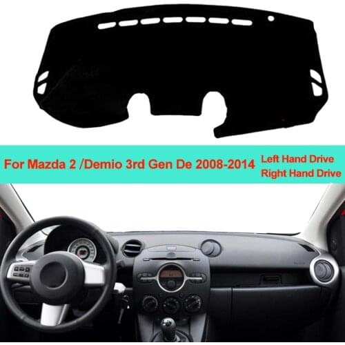 Car Inner Dashboard Cover Dash Mat Carpet Cushion Sun Shade For Mazda 2 Demio 3rd Gen De 2008 2009 2010 2011 2012 2013 2014