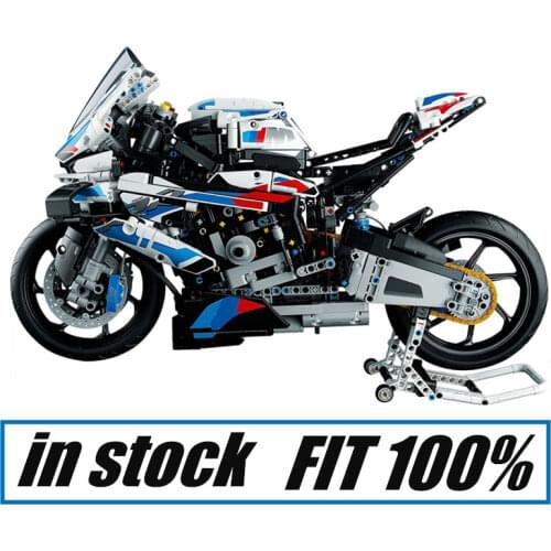 New 836PCS Kawasaki H2R Carbon Fiber High-tech Motorcycle Model Vehicle Toy Racing Car Building Blocks Bricks Christmas Kid Gift