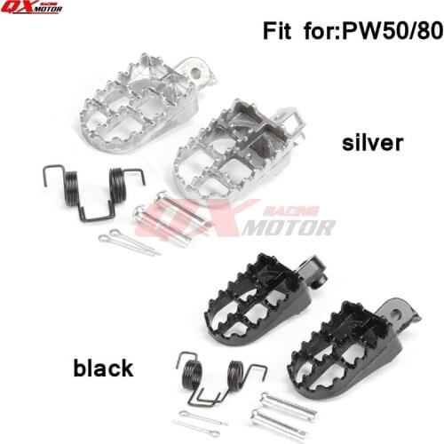 Motorcycle bike Foot Pegs Rests For fit PW50 PW80 TW200 PW 50 80 TW 200 DIRT Bike free shipping
