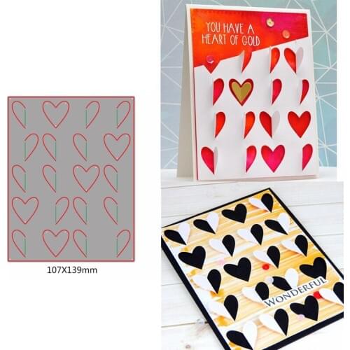 Pop Up Love-Hearts Pattern Die Cuts For Card Making Love-Hearts Pattern dies scrapbooking metal cutting dies new 2019