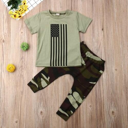 Pudcoco Baby 2Pcs Summer Clothing Toddler Infant Boys Sets Tops T-Shirt+Long Pants Fashion Outfits 0-3Y