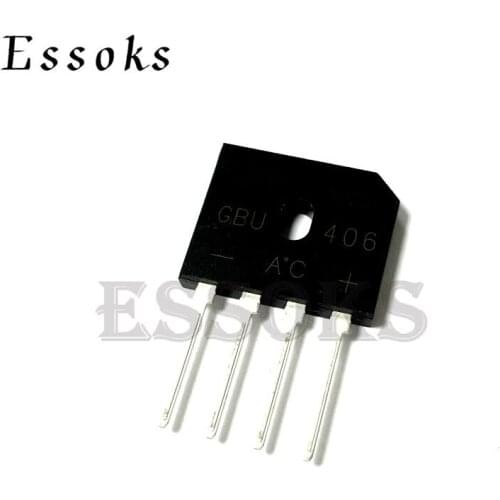 10PCS Brigde Rectifier Diode GBU406 GBU408 GBU410 GBU606 GBU608 GBU610 GBU806 GBU808 GBU810 GBU1010 GBU1510 GBU2510 GBU3510