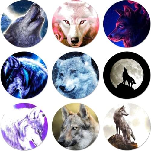 Animal Wolf Icons Pins Badge Decoration Brooches Metal Badges For Clothes Backpack Decoration