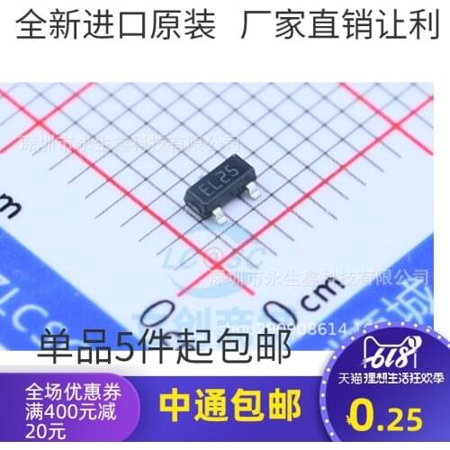 5/PCS NEW ESD Protection Triode Esda25l St Italian SOT23 Silk Screen El25 Brand New & Original
