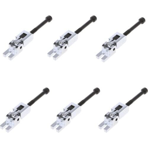 6 Saddles for Guitar Bridge with String Lock Screws Replacement Parts L15