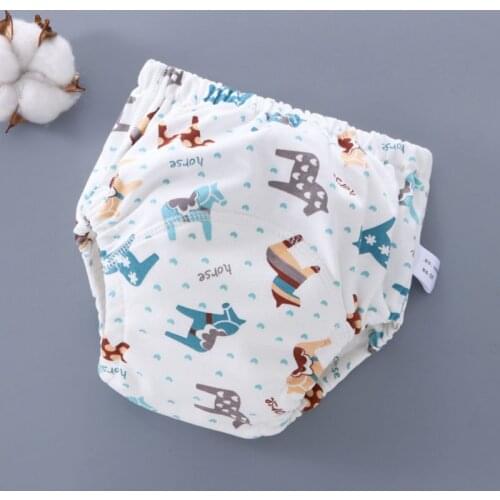 6 Layer Cotton Baby Training Pants Waterproof Reusable Infant Shorts Underwear Cloth Baby Diaper Nappies Panties Nappy Changing