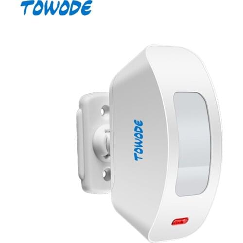 TOWODE Wireless PIR Motion Detector 433Mhz Home Security Window Curtain Alarm Sensor Work With W18 W20 G18 K52 G60 Alarm System