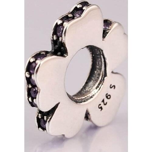 S925 Bead DIY Jewelry Dazzling Wildflower Meadow Spacer Charms fit Lady Bracelets Bangle