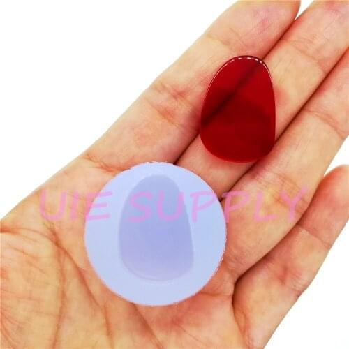 BYL426U 24.4mm x 17.0mm Oval Cabochon Silicone Mold Resin Clay Earrings Necklace Pendant Making Fondant Cake Decoration Craft