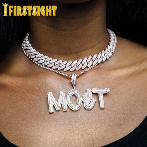 15MM Iced Out Wide Miami Cuban Link Chain Two Tone Purple White Cubic Zirconia Choker Necklace Hip Hop Bling Women Jewelry