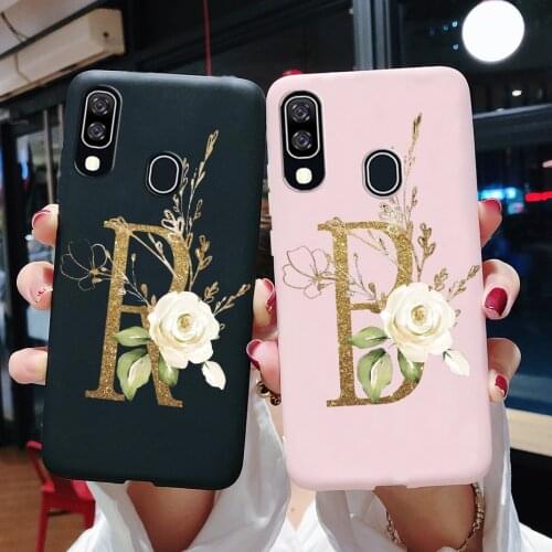 Case For Samsung M20 Cases Custom Cute Letters Printed Soft Silicone Back Cover For Samsung Galaxy M20 M 20 SM-M205F 6.3" Phone