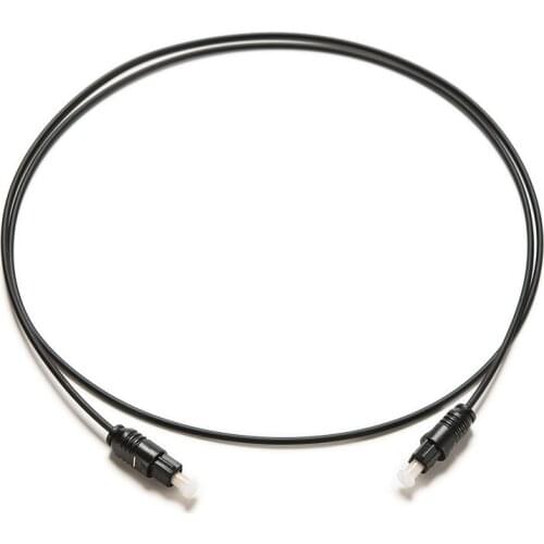 2.2mm Digital Audio cables Optical Fiber Cable Toslink connect cabo kabel black 1m