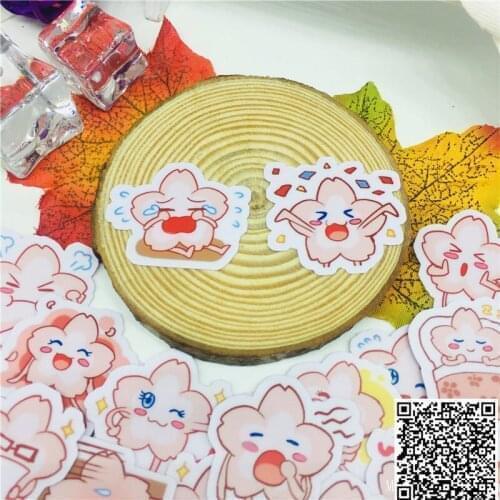 40 pcs Cartoon crying flowers Stickers for Car Styling Bike Motorcycle Phone book Travel Luggage toy Funny Sticker Bomb Decals