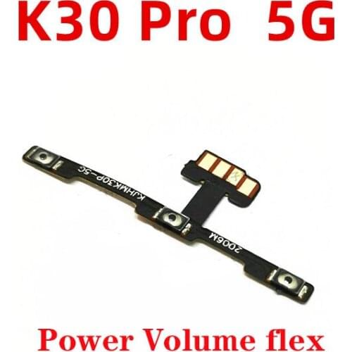 For Xiaomi Redmi K30 Pro 5G side button strip Power Volume Up/Down Flex Cable